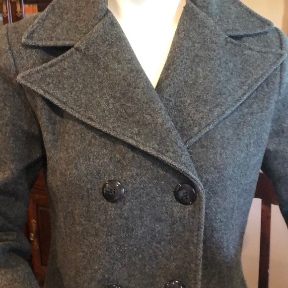Steve Madden Grey Wool Pea Coat - Picture 5 of 7